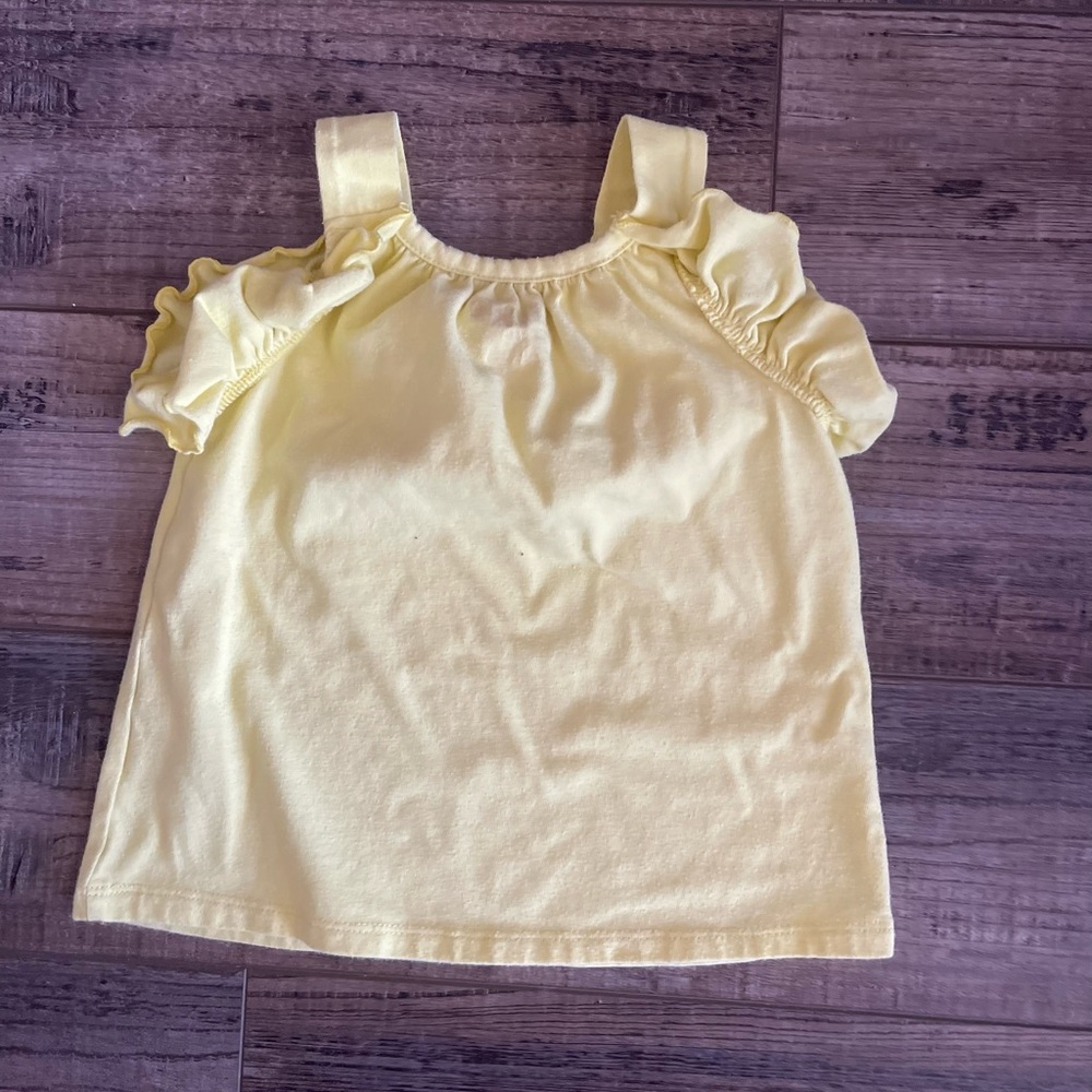 Neon Yellow Ruffle Tank - Picture 4 of 4